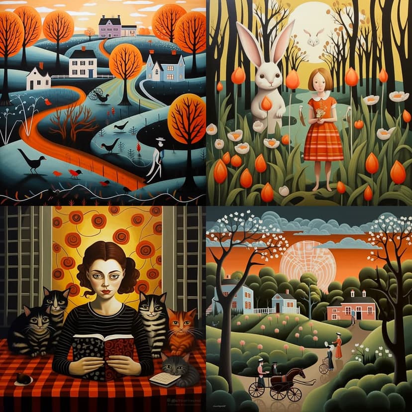 Whimsical Folk Art