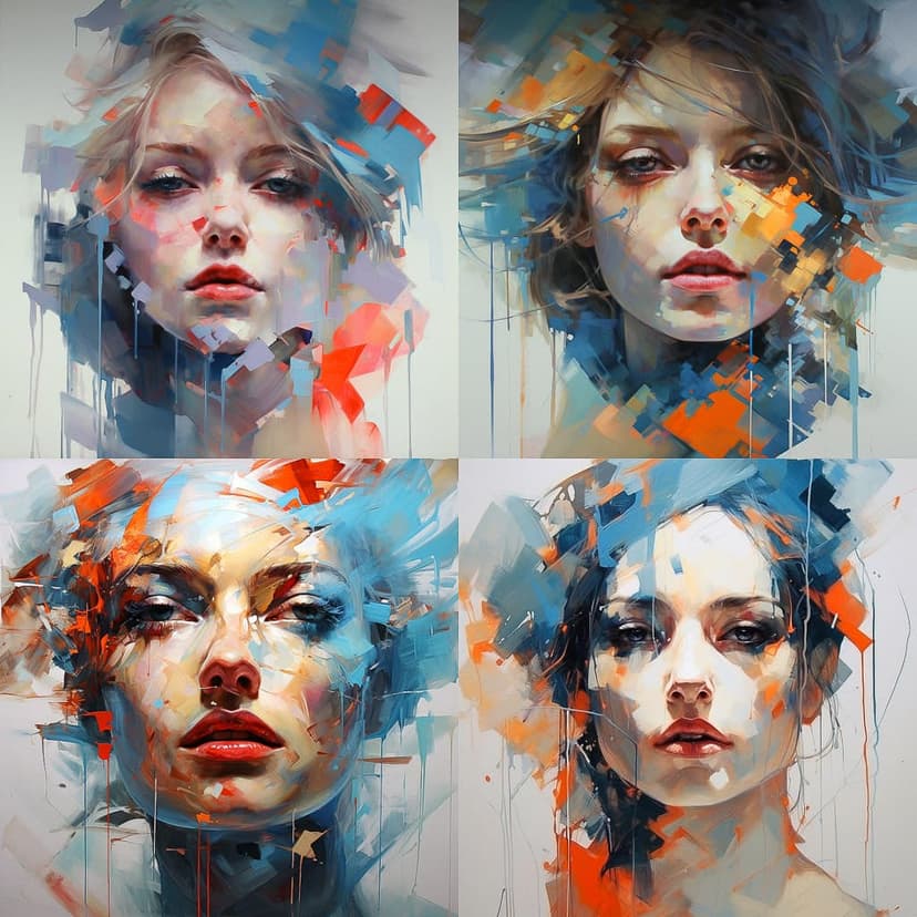 Abstract Expressionism Portraiture