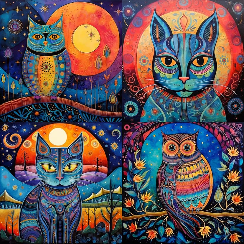 Psychedelic Folk Art