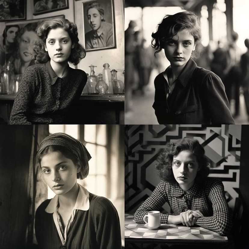 Vintage Black and White Portraiture