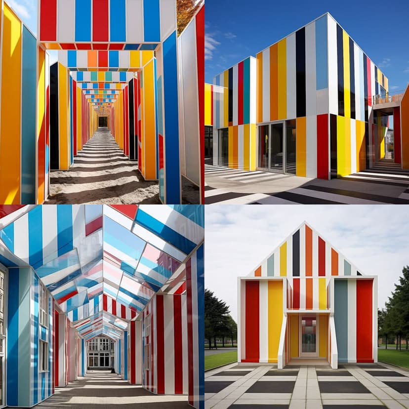 Colorful Geometric Modernism