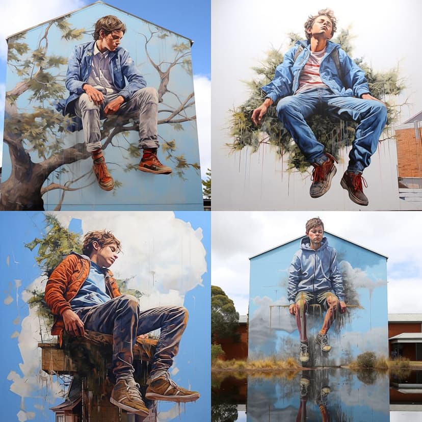 Realistic Mural Art
