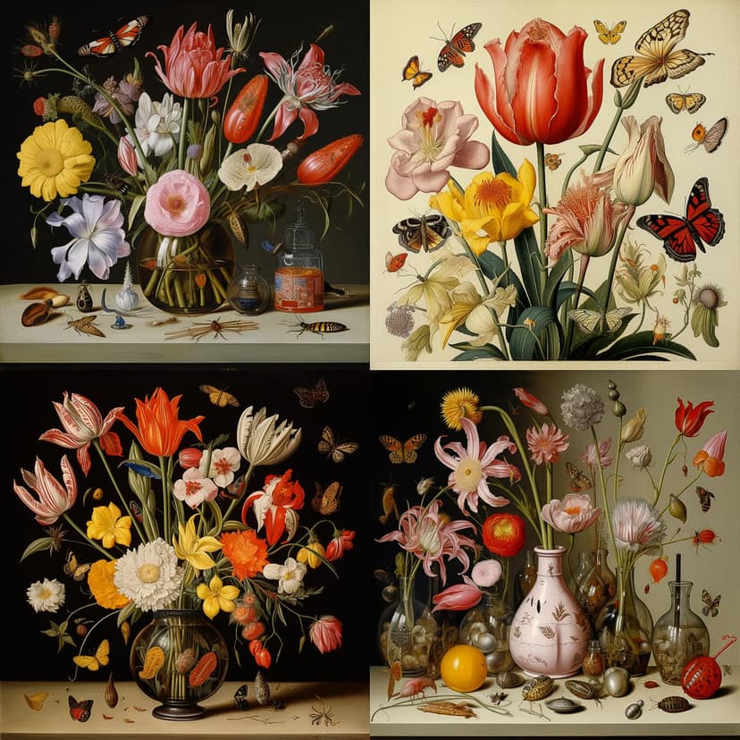 Baroque Floral Still Life