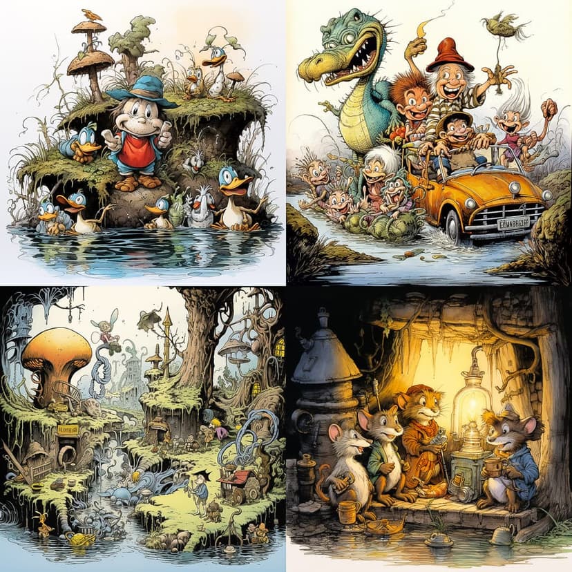 Whimsical Cartoon Fantasy