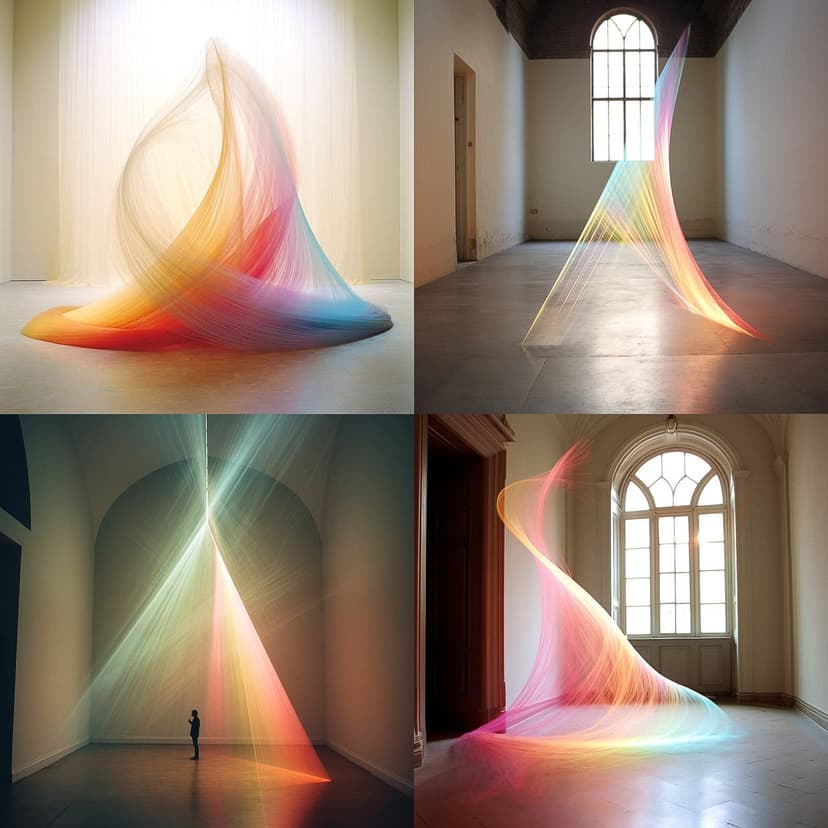 ethereal light installation