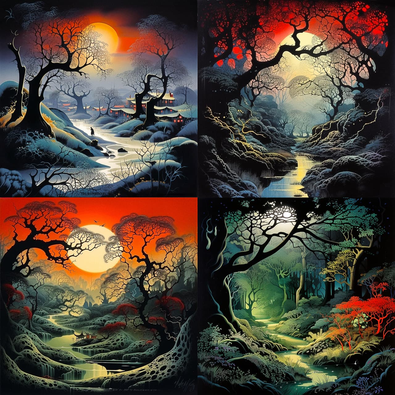 Vibrant Fantasy Landscape