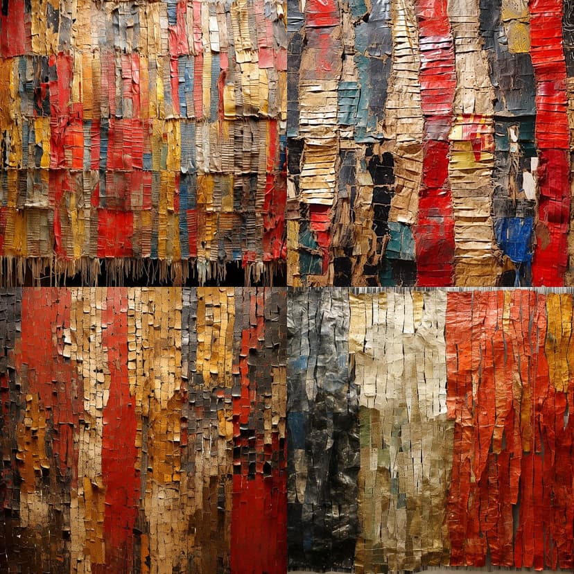 Textural Abstract Collage