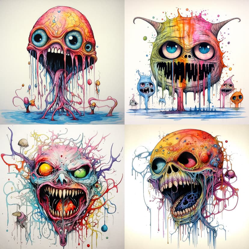 Surreal Dripping Pop Art