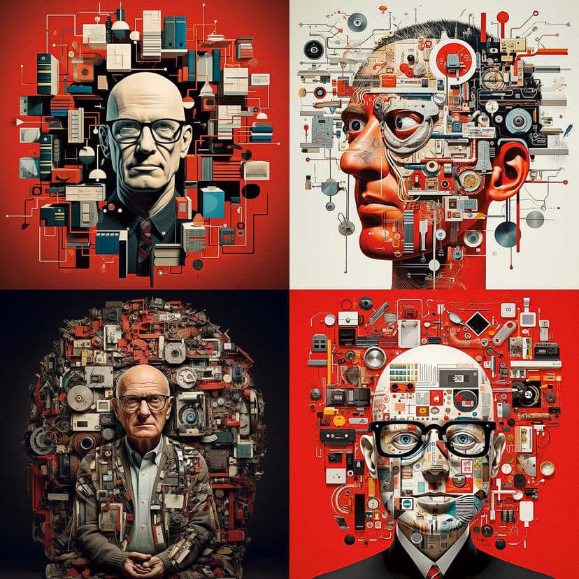 Techno-Futurist Collage