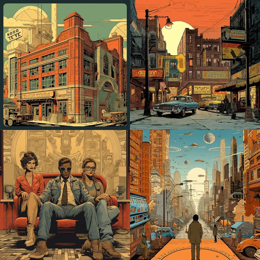 Retro Futurism Comic