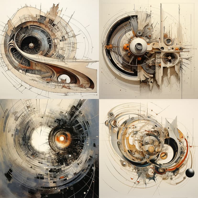 Futuristic Geometric Abstraction