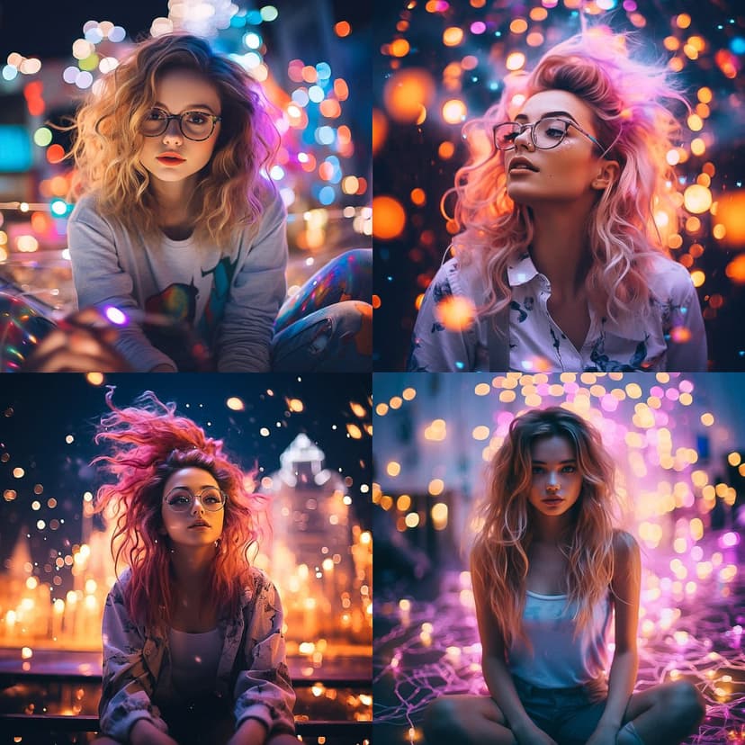 Vibrant Bokeh Portraiture