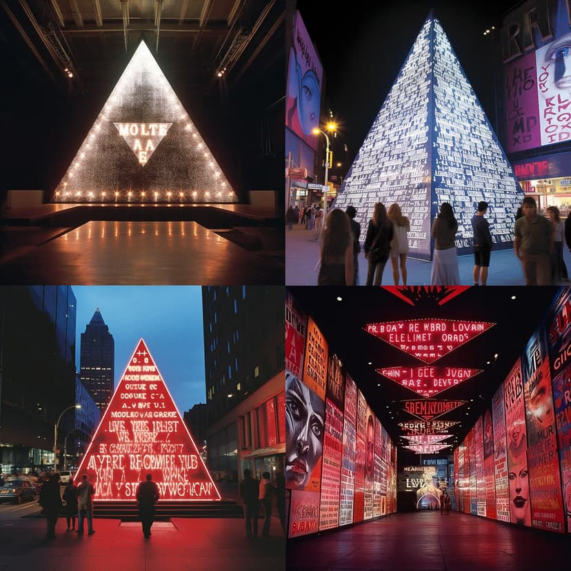 Neon Text Installation