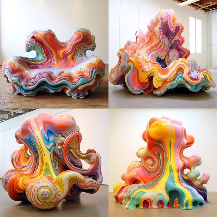 Psychedelic Fluid Forms