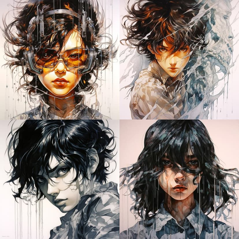 Dynamic Watercolor Portraits