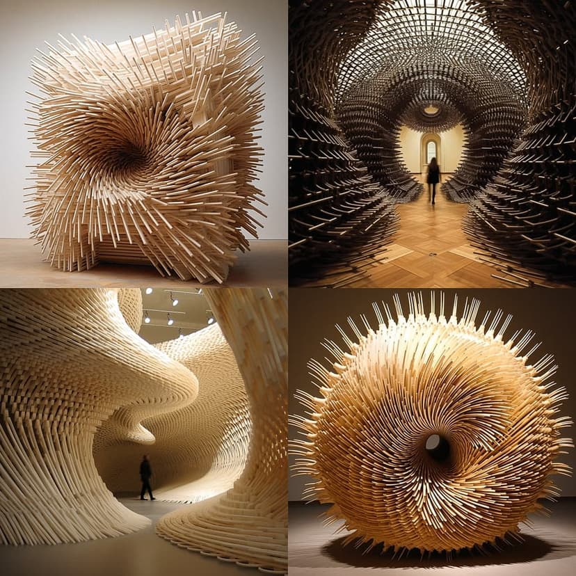 Dynamic Wood Sculpture