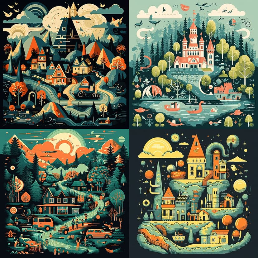 Whimsical Folk Art