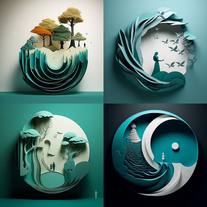 3D Paper Cut Art
