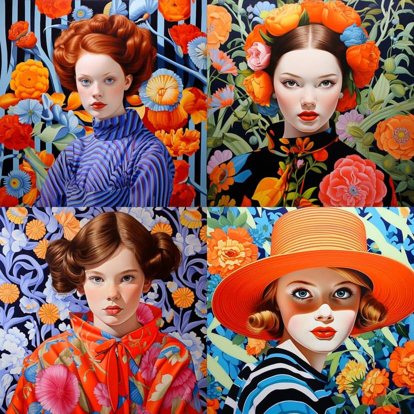 Vibrant Floral Portraiture