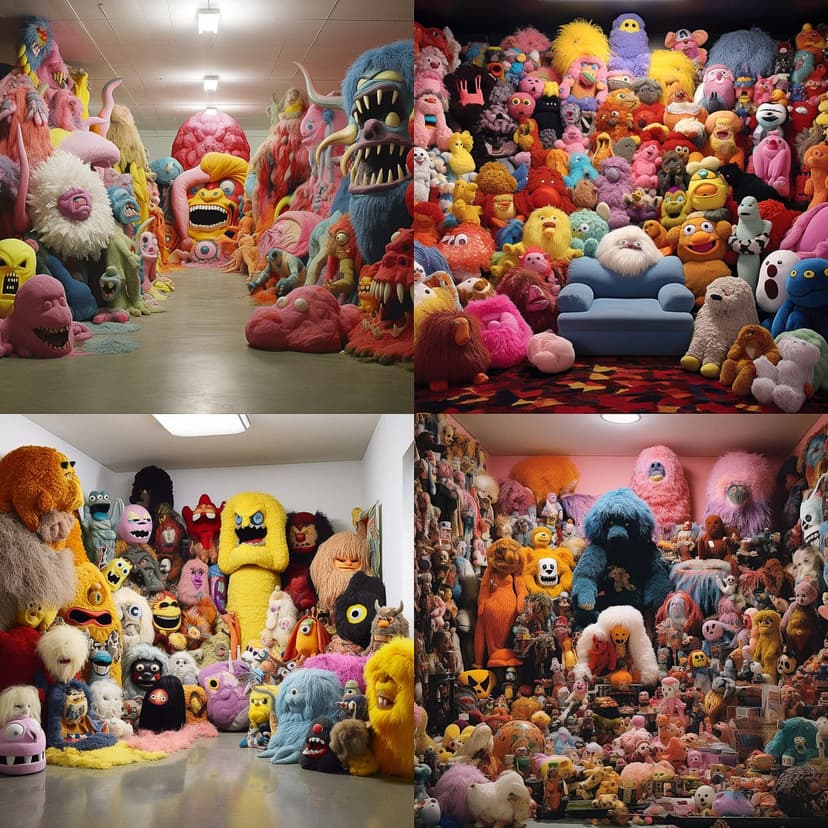 Whimsical Plush Surrealism