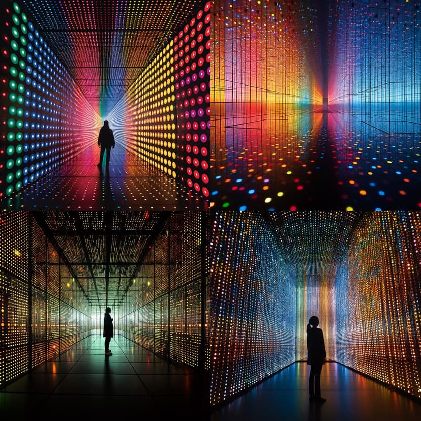 Futuristic Light Tunnel
