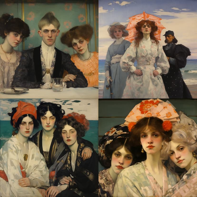 Art Nouveau Portraiture