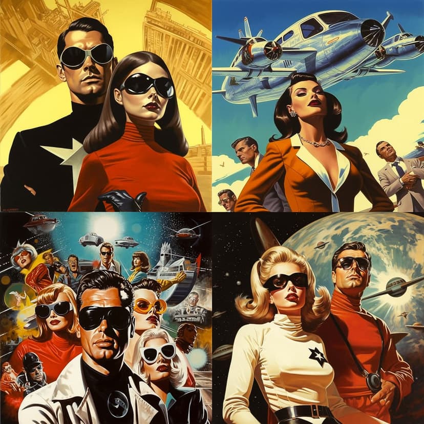 Retro Futuristic Comic