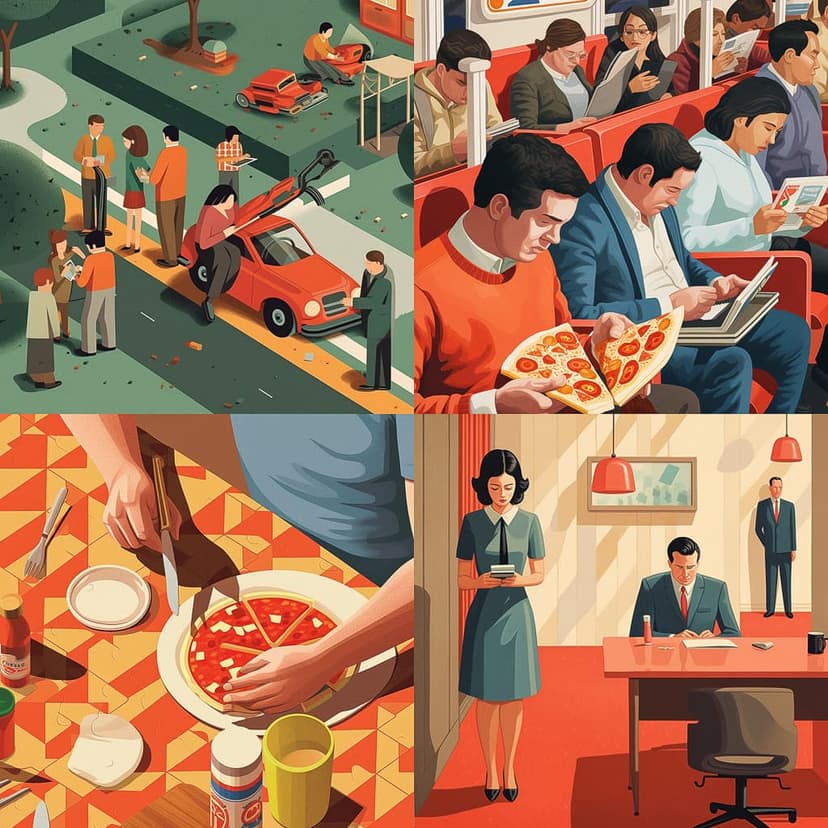 Modern Retro Illustration