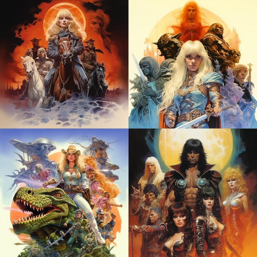 fantasy pulp illustration