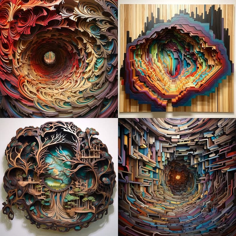 Layered Paper Art
