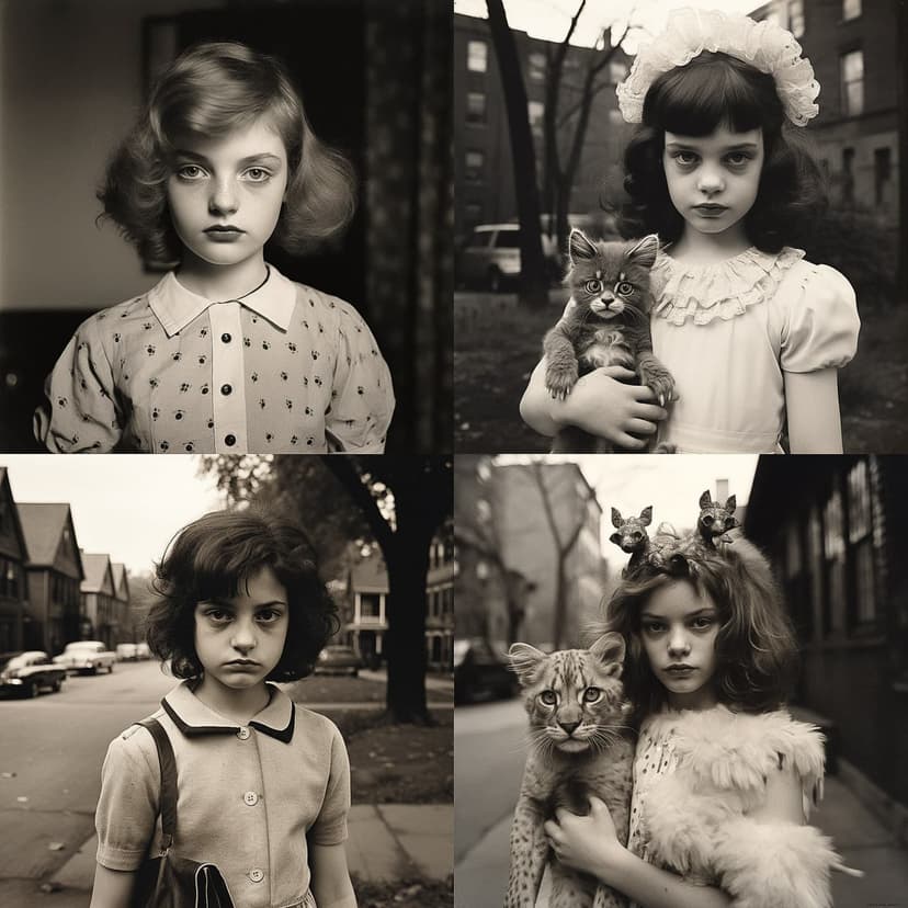 Vintage Monochrome Portrait