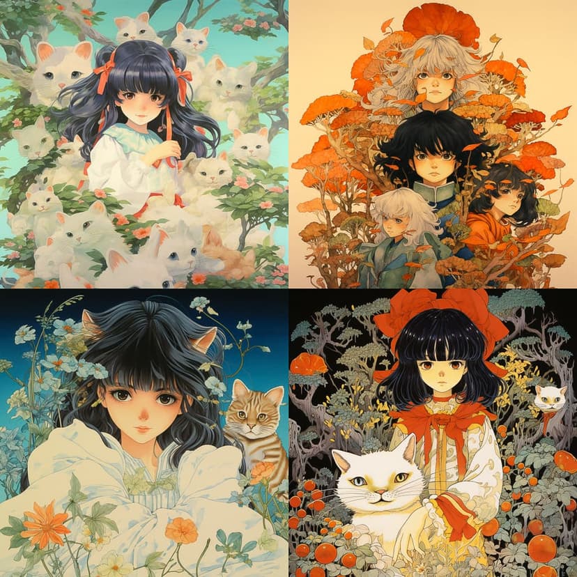 Anime Art Nouveau Fusion