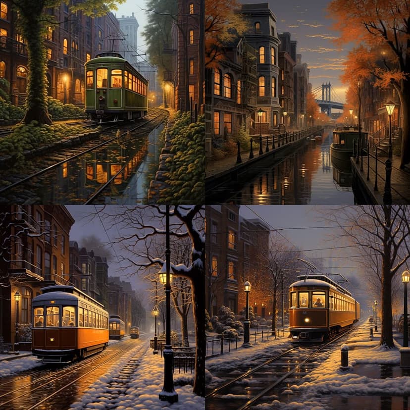 Realistic Autumn and Winter