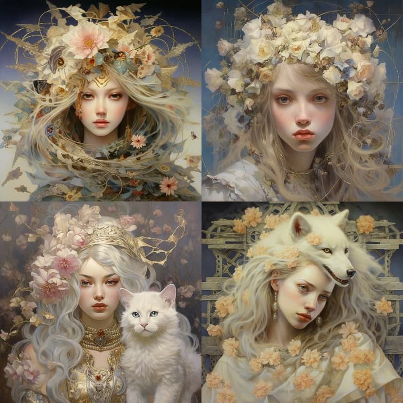 Dreamlike Floral Portraiture