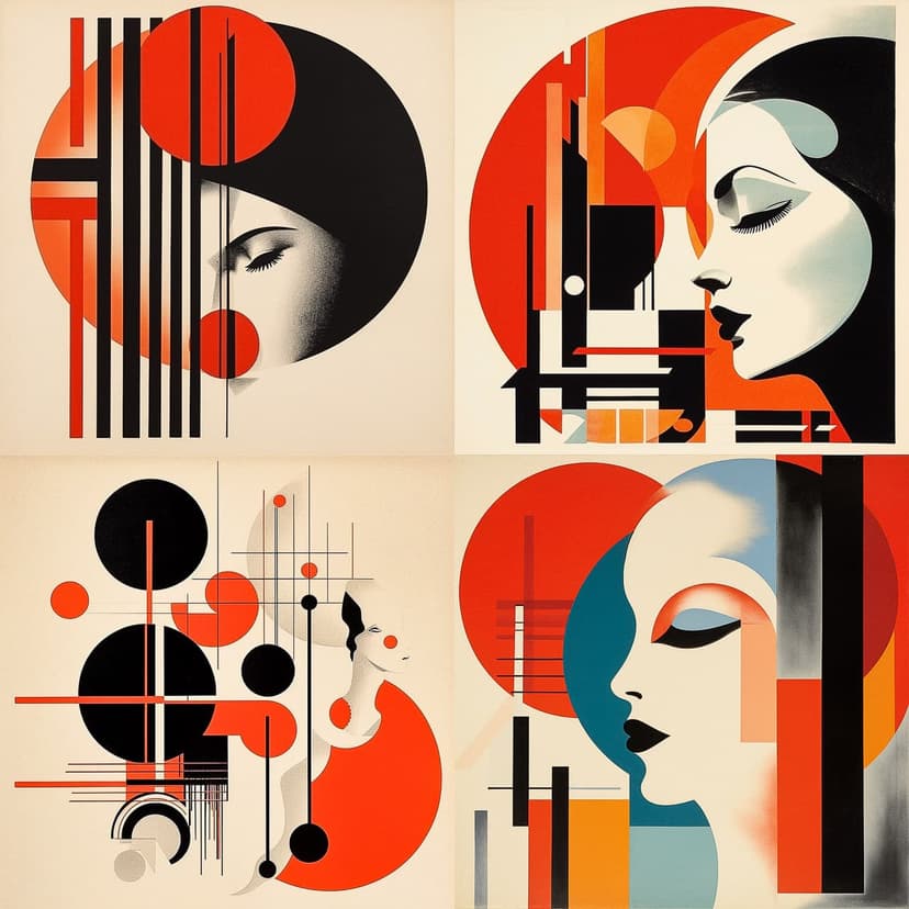 Abstract Geometric Art Deco