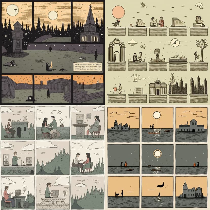 minimalist comic art