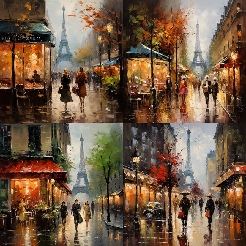 Impressionistic Cityscape