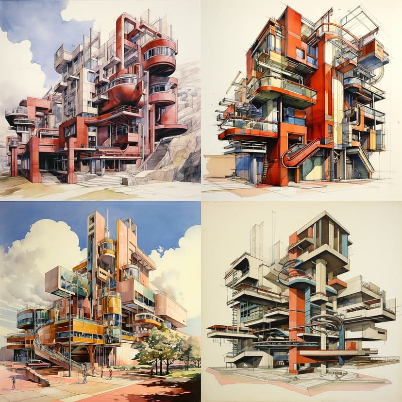 Futuristic Architectural Illustration