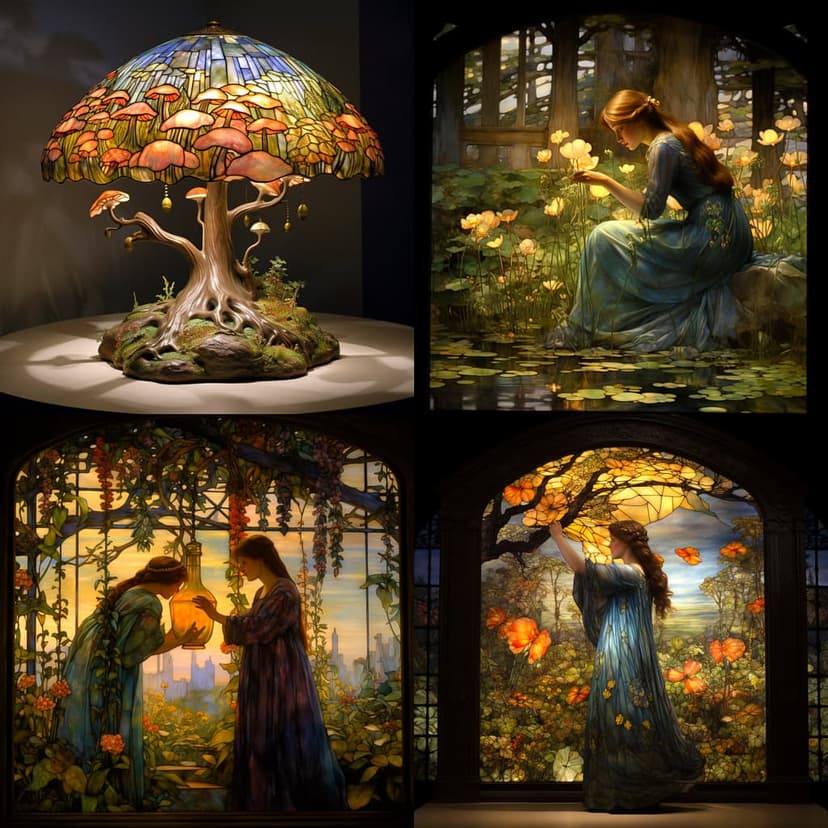 Art Nouveau Stained Glass