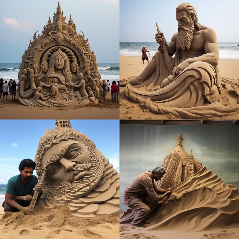 Sand Sculpture Art