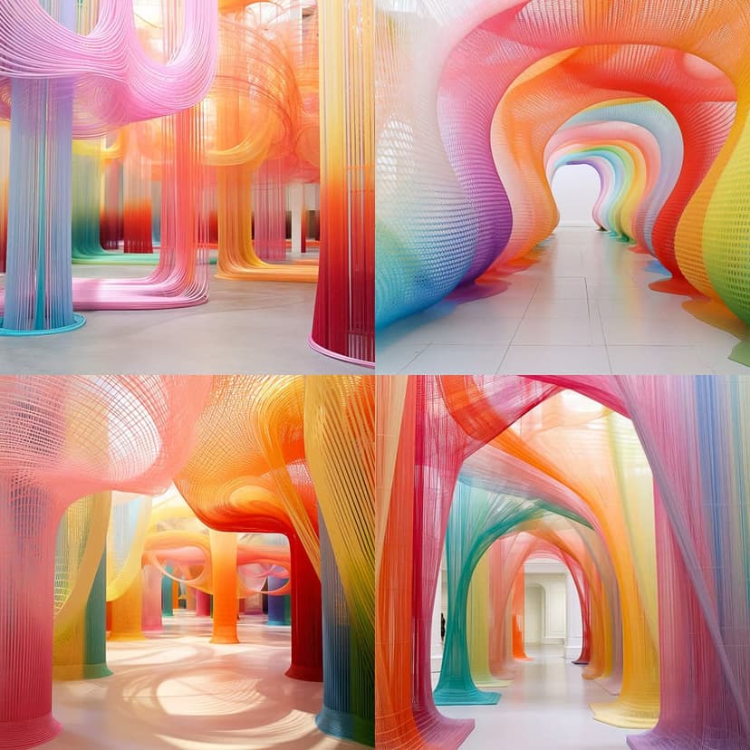 Colorful Architectural Abstraction