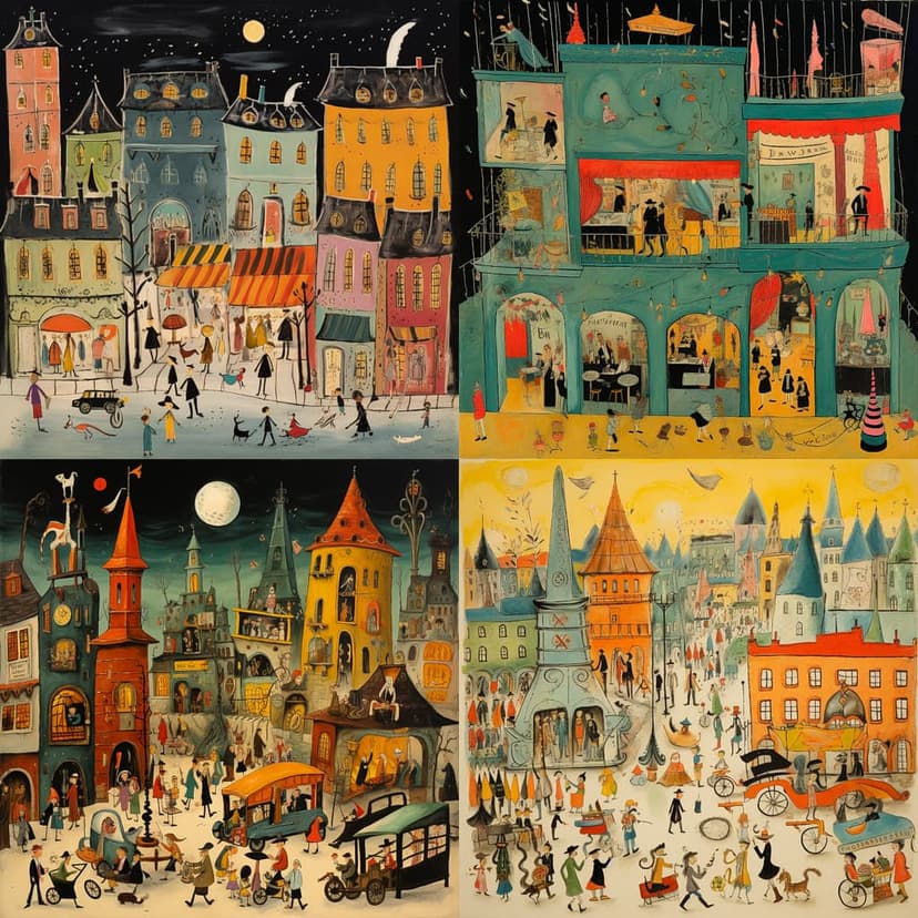 Whimsical Townscape