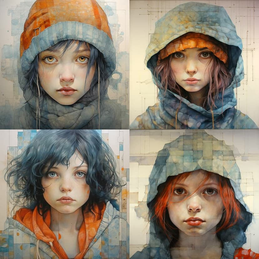 Whimsical Watercolor Portraits