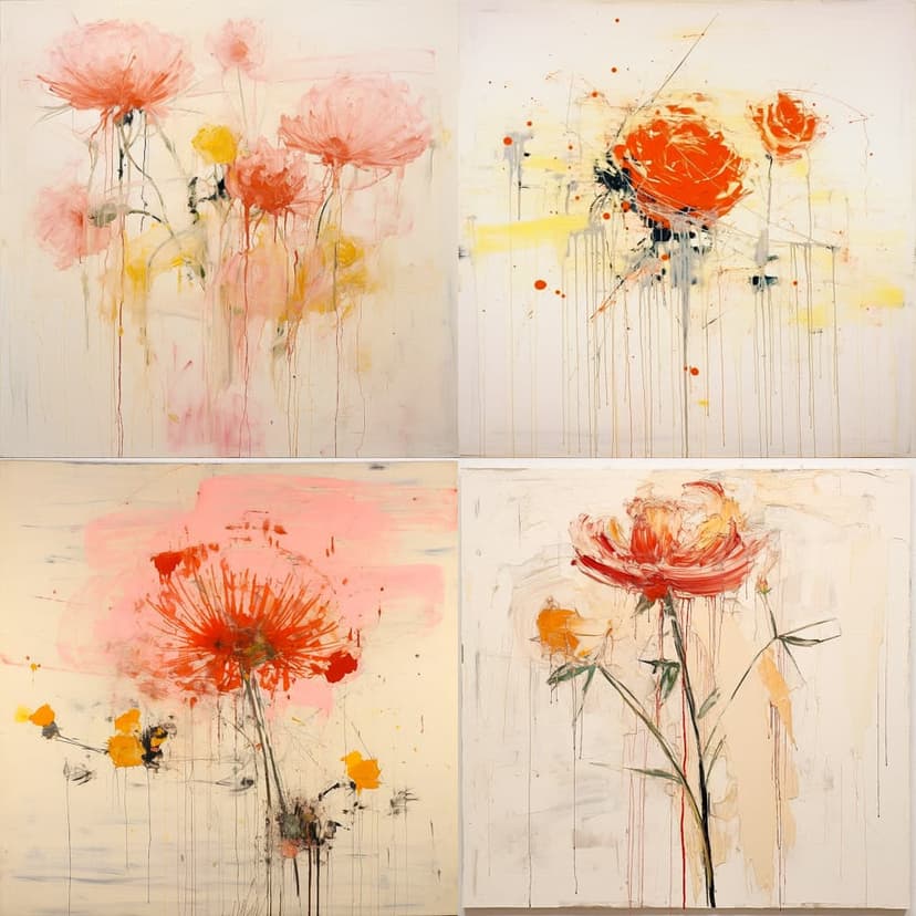 Abstract Floral Expressionism