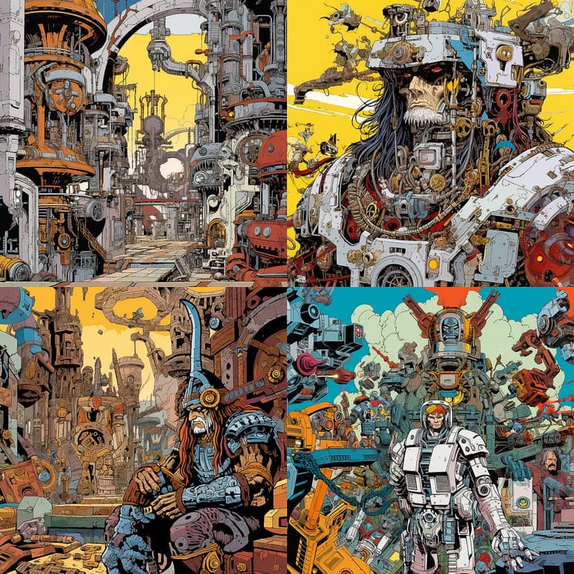 Moebius-inspired Sci-Fi