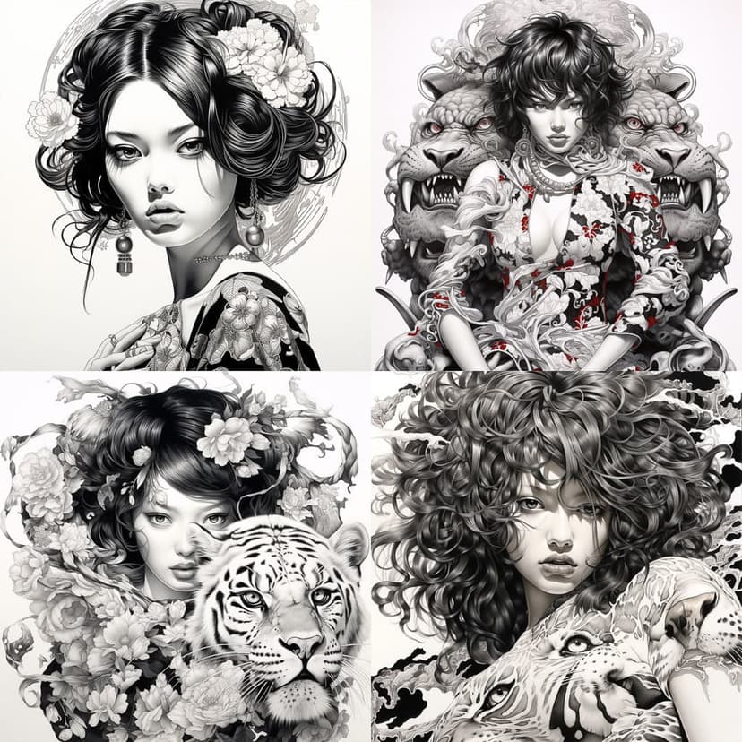 Ornate Monochrome Realism