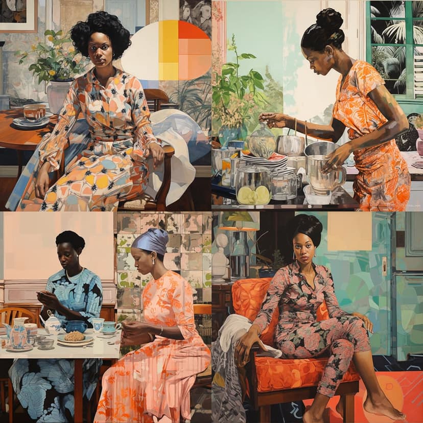 Contemporary Realism with Abstract Elements