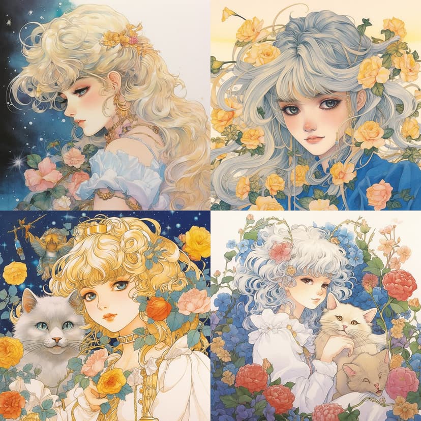 Romantic Floral Anime