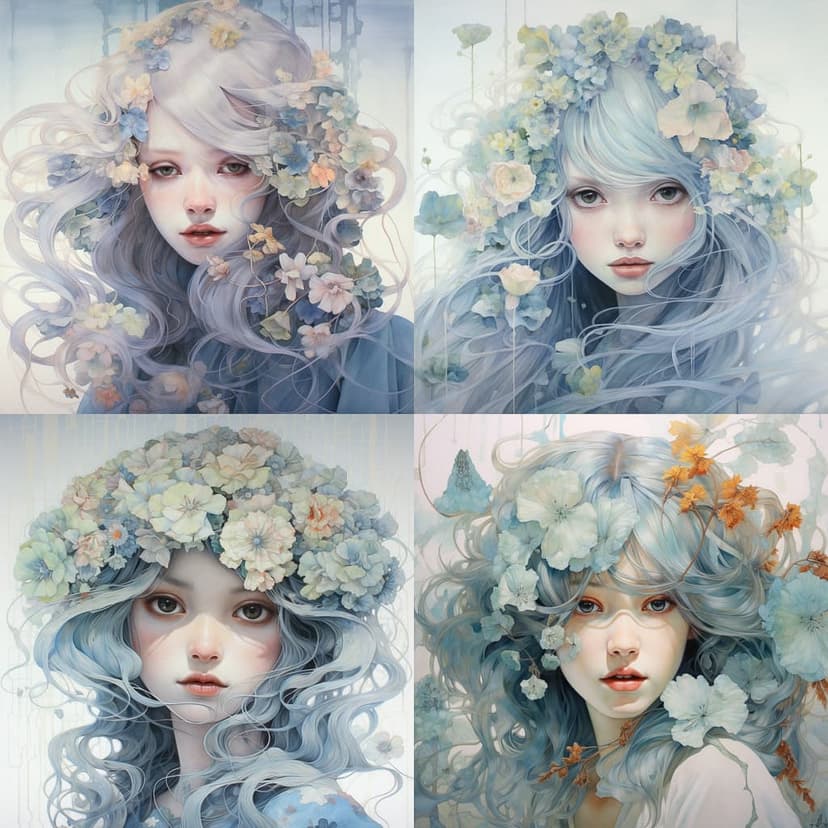 Dreamy Floral Portrait
