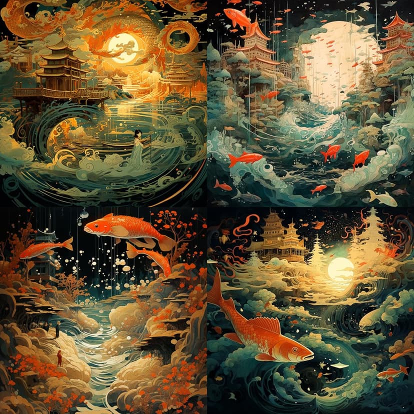 Mystical Oriental Illustration